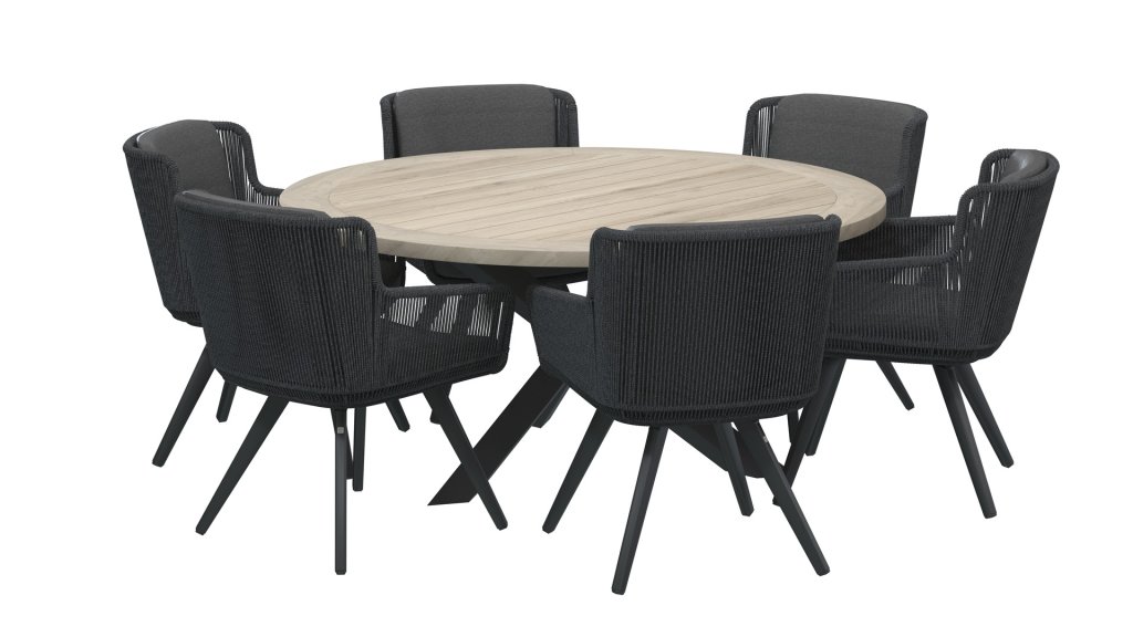 4seasons outdoor flores dining anthracite 213730 