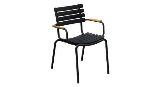 houe reclips dining bamboo arm black