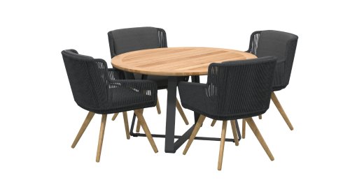 4seasons outdoor flores dining anthracite 